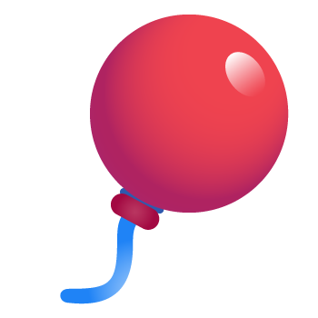 風船のイラスト