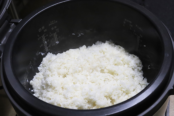 炊飯後のお米