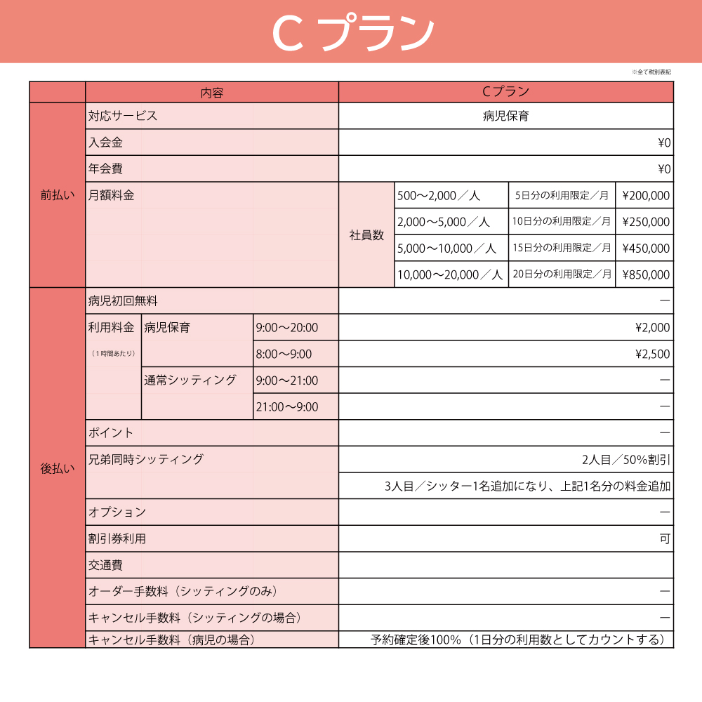 Cプラン内容